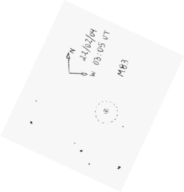 Observado pelo telescópio